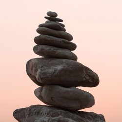 Rocks stacked on top of one another